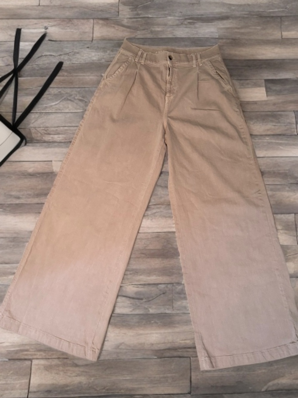 American Eagle AE Dreamy Drape Stretch Trousers – Khaki/Tan